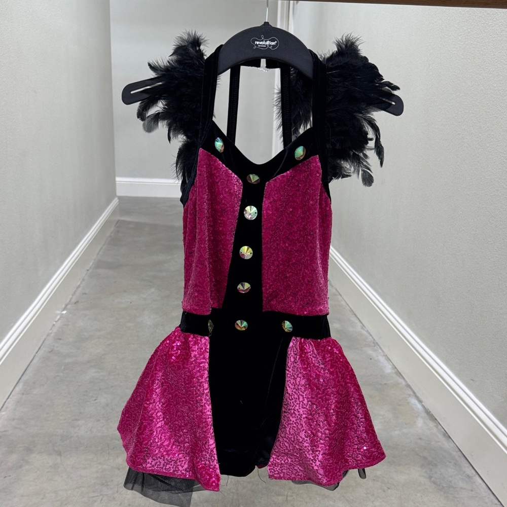 Weissman Pink and Black Dance Costume